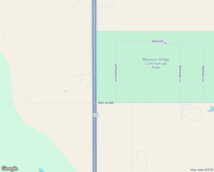 map of restaurants, bars, coffee shops, grocery stores, and more near 5813 Jefferson Lane in Williston