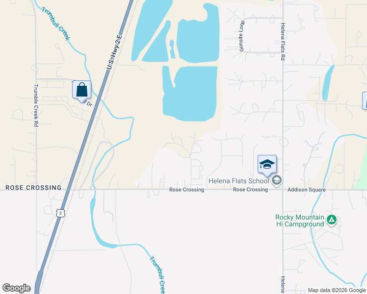 map of restaurants, bars, coffee shops, grocery stores, and more near 901 Shiloh Drive in Kalispell