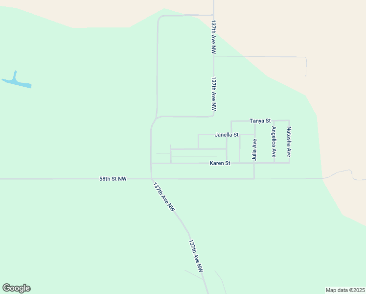 map of restaurants, bars, coffee shops, grocery stores, and more near Kristina Street in Williston