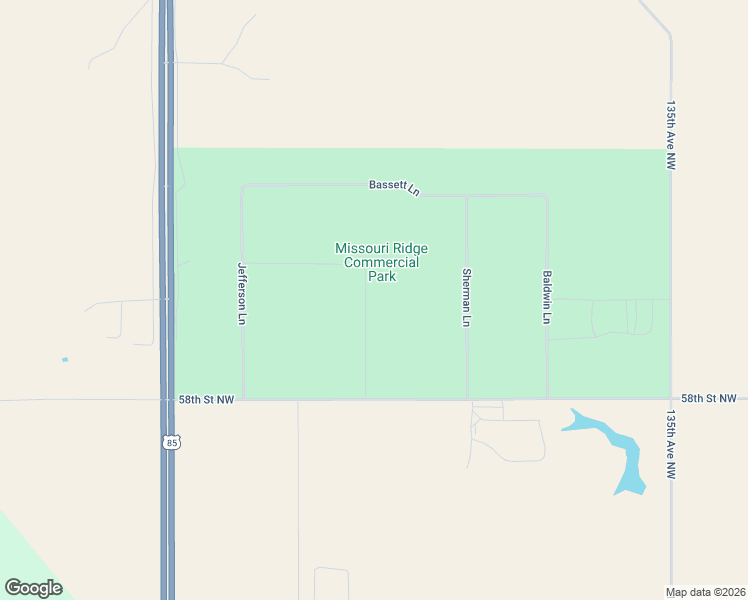 map of restaurants, bars, coffee shops, grocery stores, and more near Hamilton Lane in Williston
