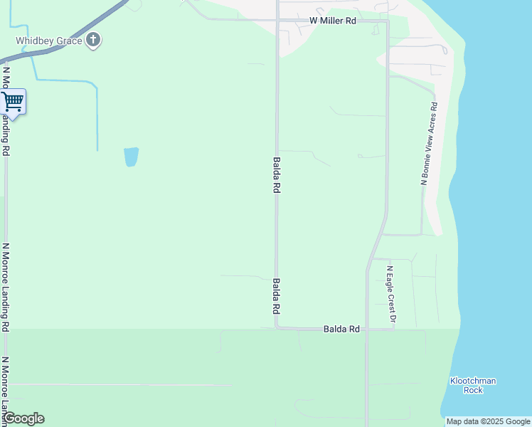 map of restaurants, bars, coffee shops, grocery stores, and more near 1329 Balda Road in Oak Harbor