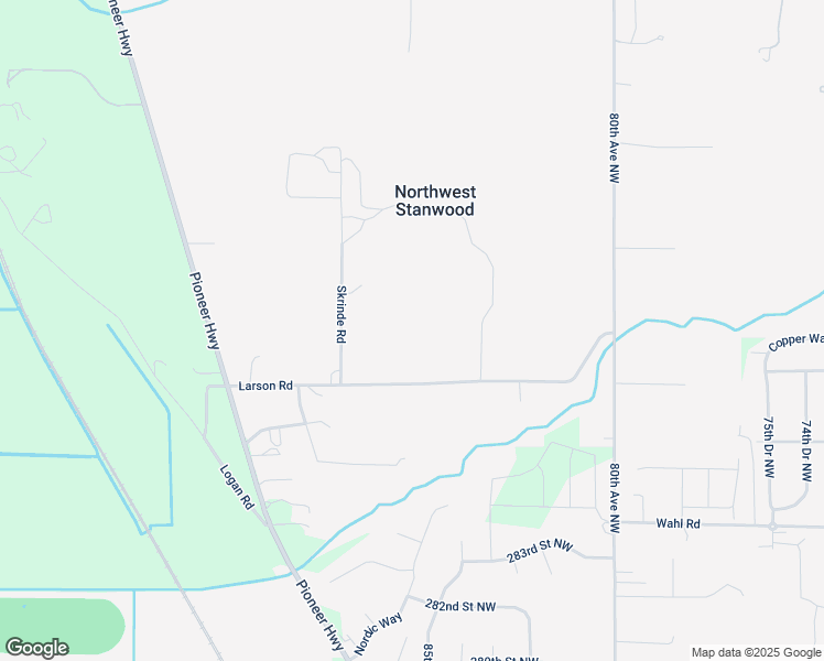 map of restaurants, bars, coffee shops, grocery stores, and more near 28919 88th Avenue Northwest in Stanwood