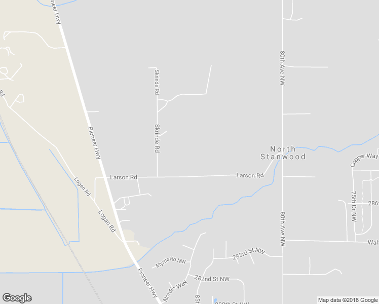 map of restaurants, bars, coffee shops, grocery stores, and more near 28919 88th Avenue Northwest in Stanwood