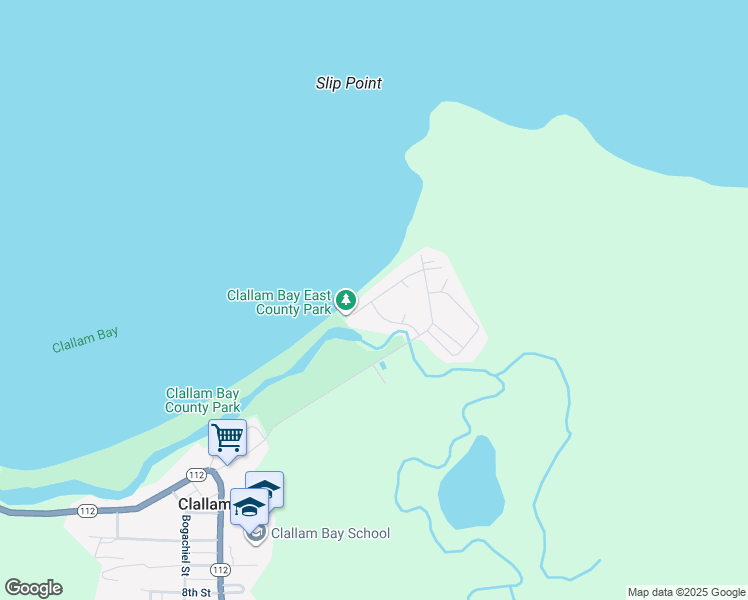map of restaurants, bars, coffee shops, grocery stores, and more near 120 Salt Air Street in Port Angeles