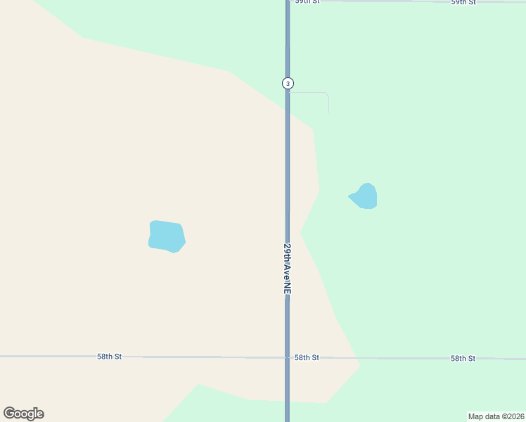 map of restaurants, bars, coffee shops, grocery stores, and more near 5843 North Dakota 3 in Rugby