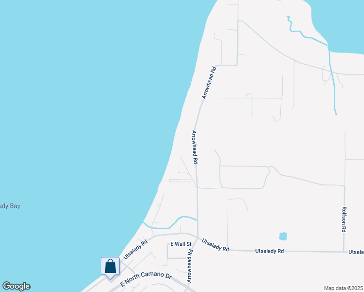 map of restaurants, bars, coffee shops, grocery stores, and more near 1369 Arrowhead Road in Camano Island