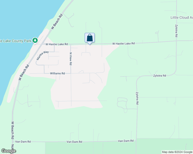 map of restaurants, bars, coffee shops, grocery stores, and more near 2237 Williams Road in Oak Harbor