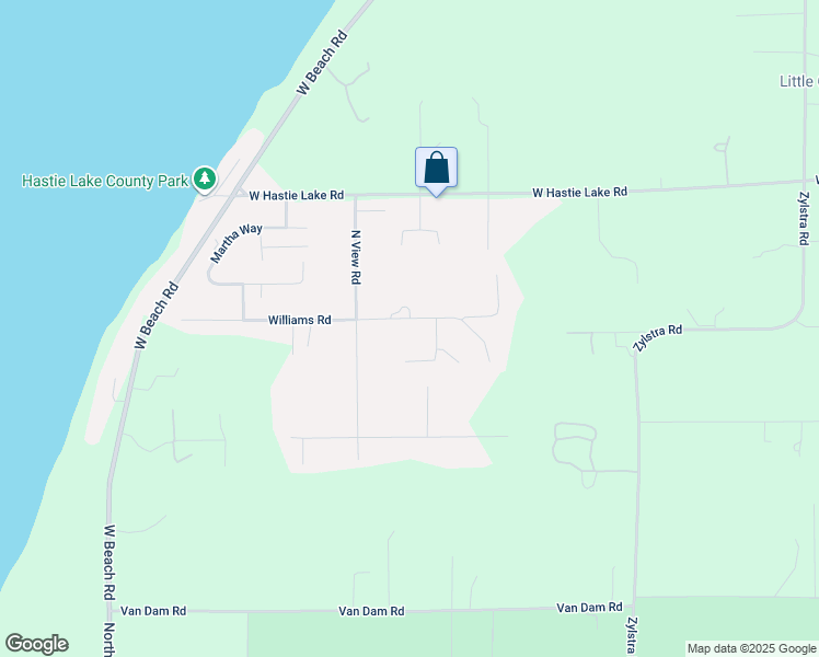 map of restaurants, bars, coffee shops, grocery stores, and more near 2289 Williams Road in Oak Harbor