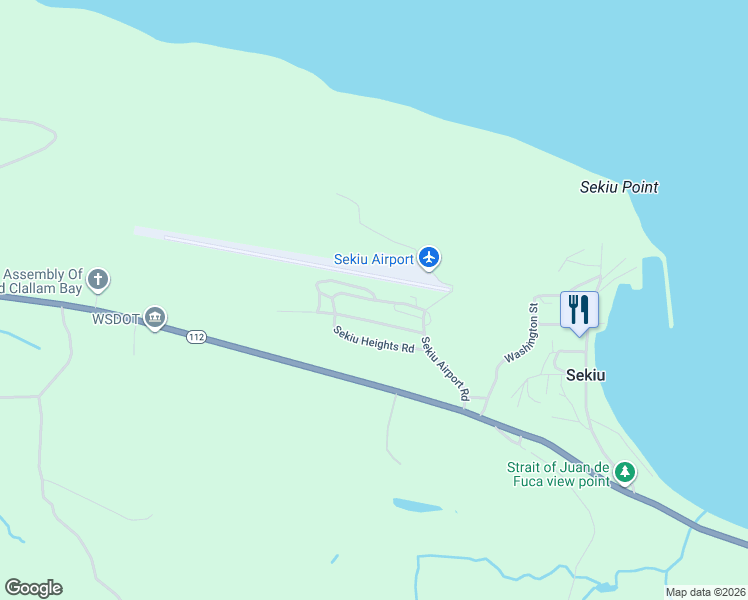 map of restaurants, bars, coffee shops, grocery stores, and more near Park Loop Drive in Sekiu