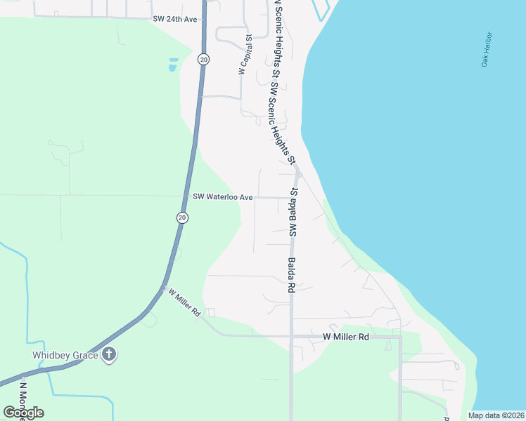 map of restaurants, bars, coffee shops, grocery stores, and more near 3374 Southwest Grientjes Lane in Oak Harbor