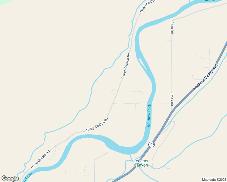 map of restaurants, bars, coffee shops, grocery stores, and more near 245 Twisp Carlton Road in Okanogan County