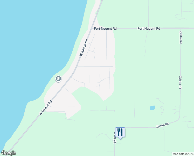 map of restaurants, bars, coffee shops, grocery stores, and more near 1857 North Cutter Place in Oak Harbor