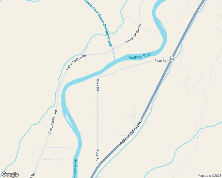 map of restaurants, bars, coffee shops, grocery stores, and more near 54A Ross Road in Twisp