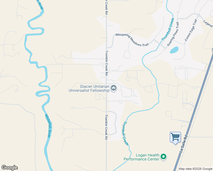map of restaurants, bars, coffee shops, grocery stores, and more near 1539-1551 Trumble Creek Rd in Kalispell