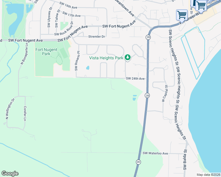 map of restaurants, bars, coffee shops, grocery stores, and more near 1348 Southwest 24th Avenue in Oak Harbor
