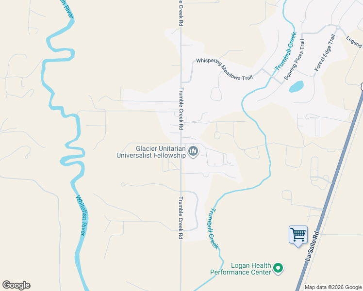 map of restaurants, bars, coffee shops, grocery stores, and more near 1551 Trumble Creek Rd in Kalispell