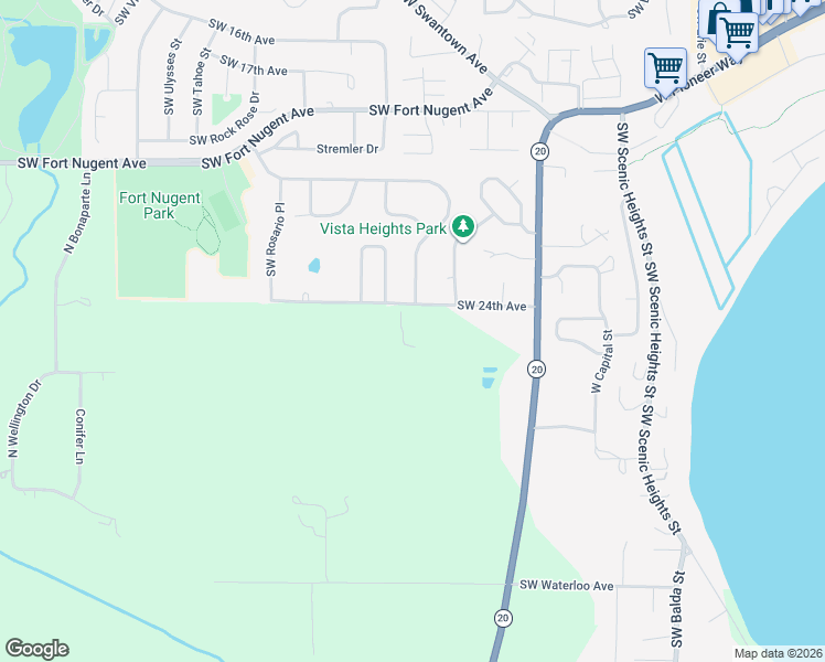 map of restaurants, bars, coffee shops, grocery stores, and more near 2355 Ridgeway Drive in Oak Harbor