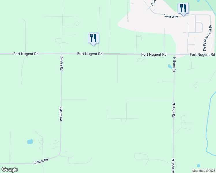 map of restaurants, bars, coffee shops, grocery stores, and more near 1925 Old Cedar Lane in Oak Harbor