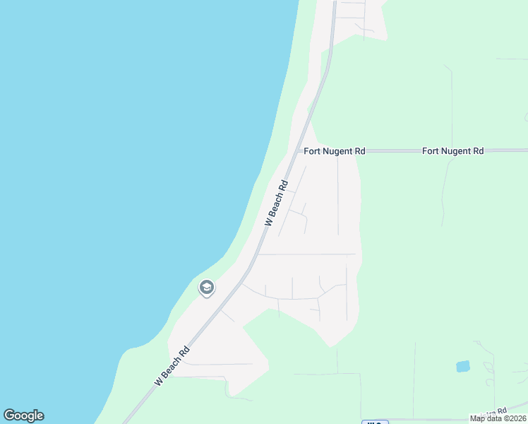map of restaurants, bars, coffee shops, grocery stores, and more near 1933 West Beach Road in Oak Harbor