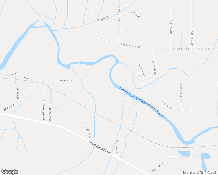 map of restaurants, bars, coffee shops, grocery stores, and more near 31116 363rd Avenue Northeast in Arlington