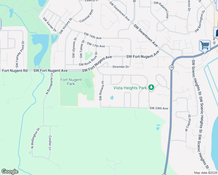 map of restaurants, bars, coffee shops, grocery stores, and more near 2178 Southwest Rosario Place in Oak Harbor