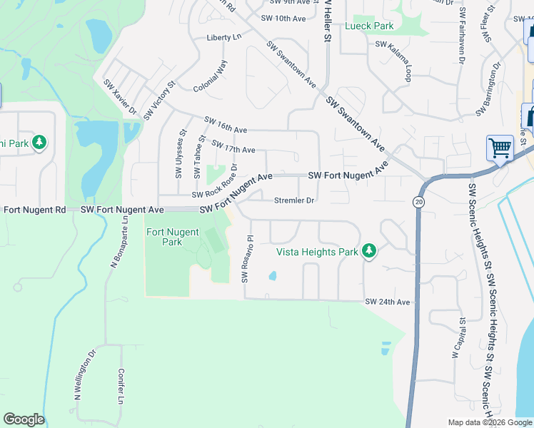 map of restaurants, bars, coffee shops, grocery stores, and more near 1166 Ridgeway Drive in Oak Harbor
