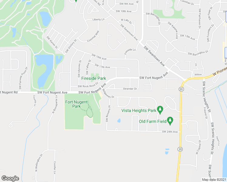 map of restaurants, bars, coffee shops, grocery stores, and more near 1721 Stremler Drive in Oak Harbor