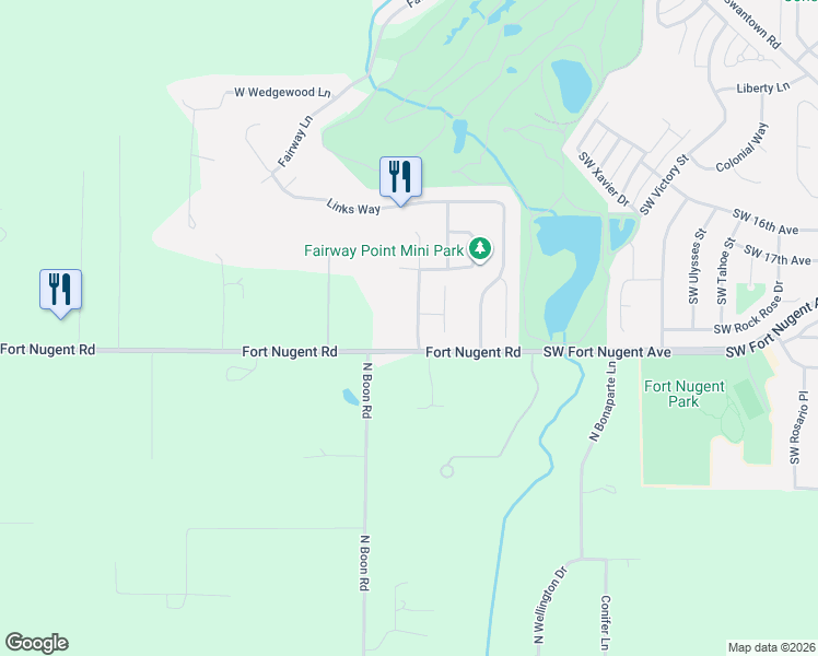 map of restaurants, bars, coffee shops, grocery stores, and more near 1833 Southwest Downfield Way in Oak Harbor
