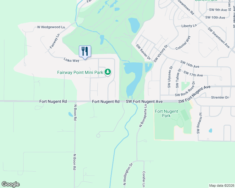map of restaurants, bars, coffee shops, grocery stores, and more near 1844 Southwest Aberdeen Court in Oak Harbor