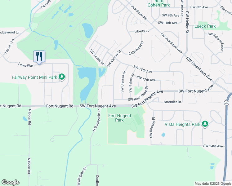 map of restaurants, bars, coffee shops, grocery stores, and more near 2174 Southwest Rock Rose Drive in Oak Harbor