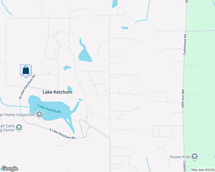 map of restaurants, bars, coffee shops, grocery stores, and more near 7615 318th Street Northwest in Stanwood