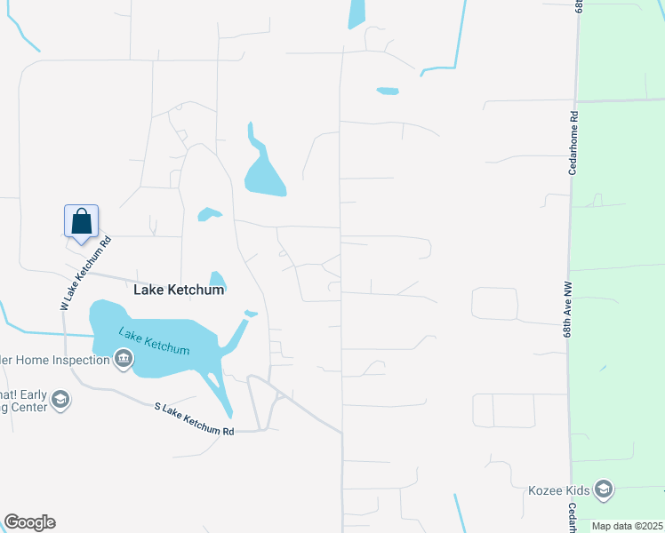 map of restaurants, bars, coffee shops, grocery stores, and more near 7615 318th Street Northwest in Stanwood