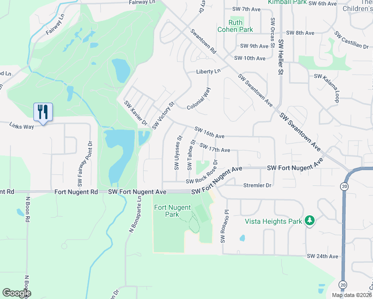 map of restaurants, bars, coffee shops, grocery stores, and more near 1676 Southwest Ulysses Street in Oak Harbor