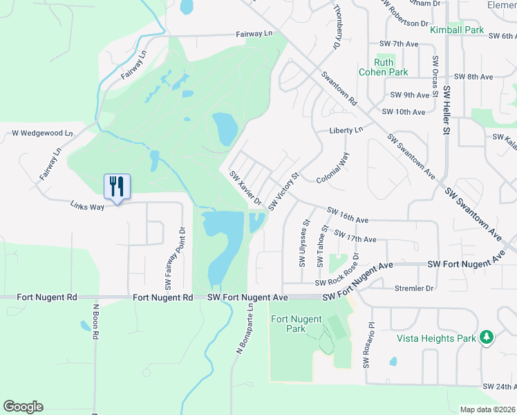 map of restaurants, bars, coffee shops, grocery stores, and more near 1553 Southwest Xavier Drive in Oak Harbor