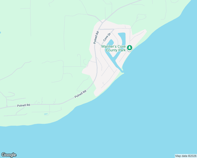 map of restaurants, bars, coffee shops, grocery stores, and more near 2117 North Stoney Beach Lane in Oak Harbor