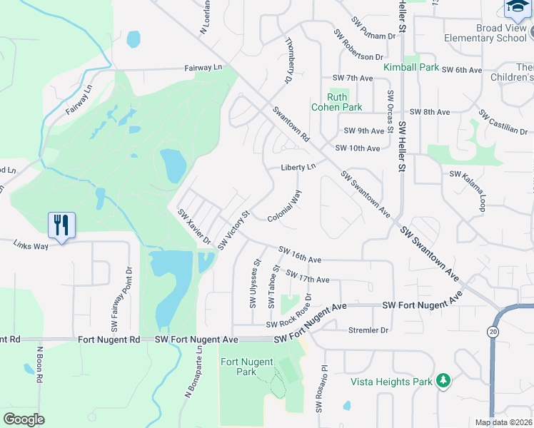 map of restaurants, bars, coffee shops, grocery stores, and more near 2132 Heritage Way in Oak Harbor