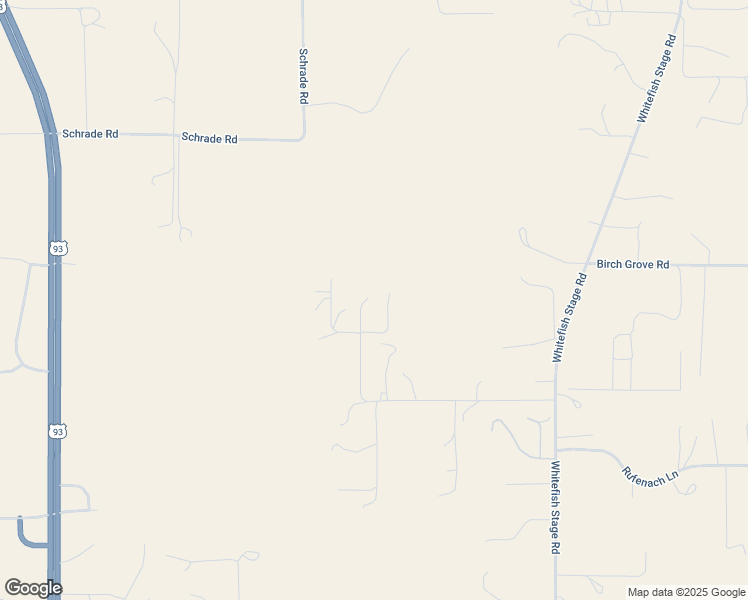 map of restaurants, bars, coffee shops, grocery stores, and more near 175 Wintercrest Drive in Kalispell