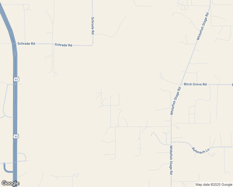 map of restaurants, bars, coffee shops, grocery stores, and more near 175 Wintercrest Drive in Kalispell