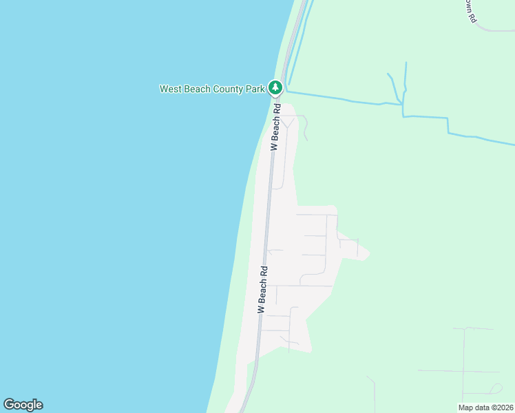 map of restaurants, bars, coffee shops, grocery stores, and more near 2285 West Beach Road in Oak Harbor