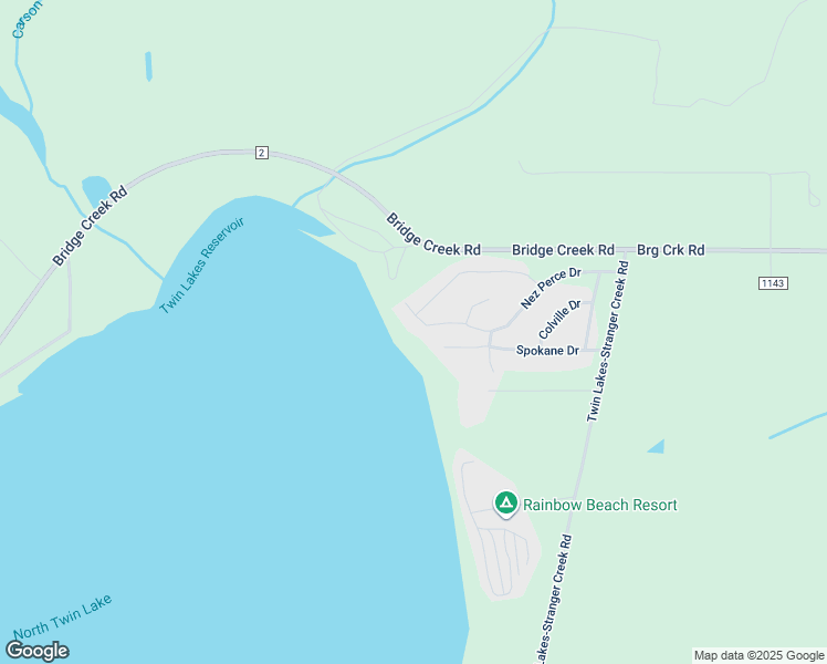 map of restaurants, bars, coffee shops, grocery stores, and more near 63 Nez Perce Drive in Inchelium