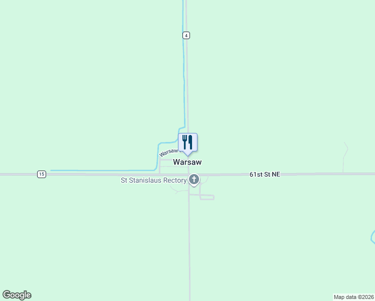 map of restaurants, bars, coffee shops, grocery stores, and more near 101 Warsaw Place in Minto