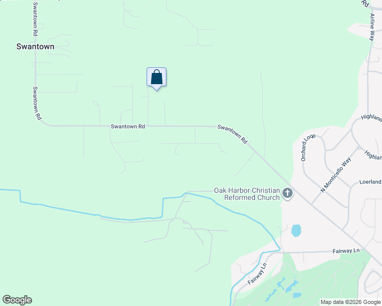 map of restaurants, bars, coffee shops, grocery stores, and more near 1561 McKinnon Drive in Oak Harbor