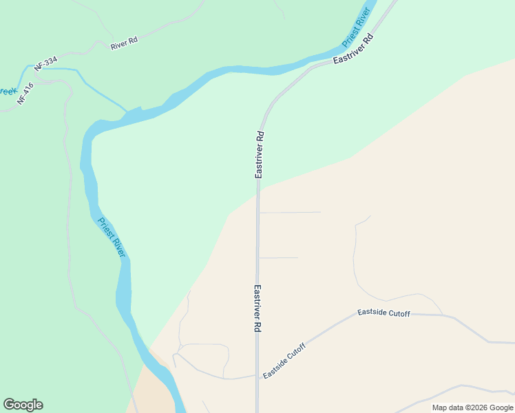 map of restaurants, bars, coffee shops, grocery stores, and more near 536 East River Road in Priest River