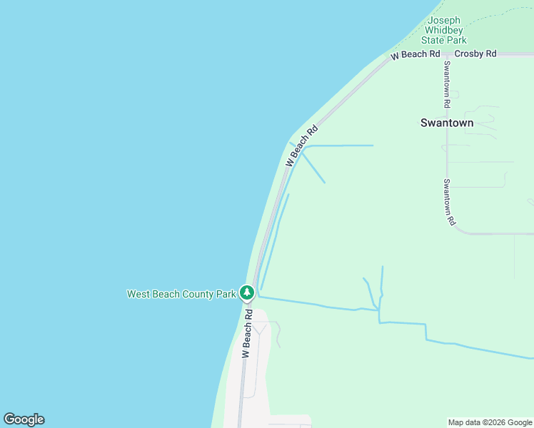 map of restaurants, bars, coffee shops, grocery stores, and more near 2519 West Beach Road in Oak Harbor