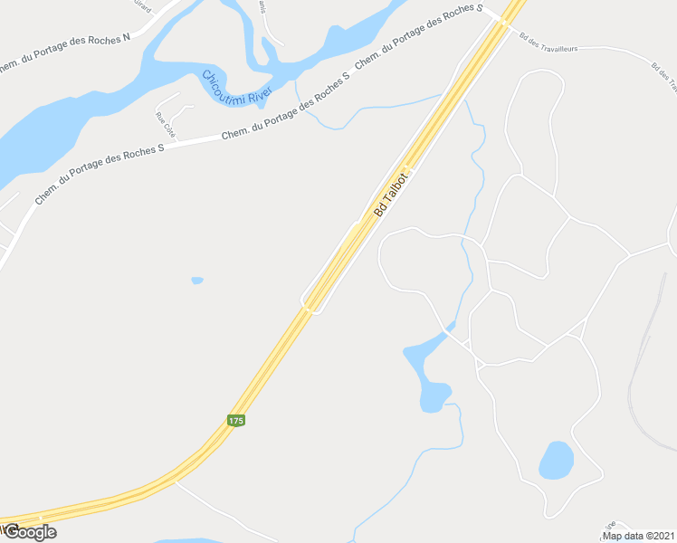 map of restaurants, bars, coffee shops, grocery stores, and more near 6639 Boulevard Talbot in Saguenay