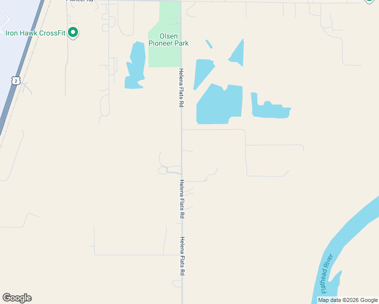 map of restaurants, bars, coffee shops, grocery stores, and more near 2799-2837 Helena Flats Road in Kalispell