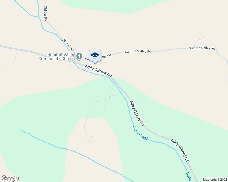 map of restaurants, bars, coffee shops, grocery stores, and more near 2353C Addy-Gifford Road in Addy