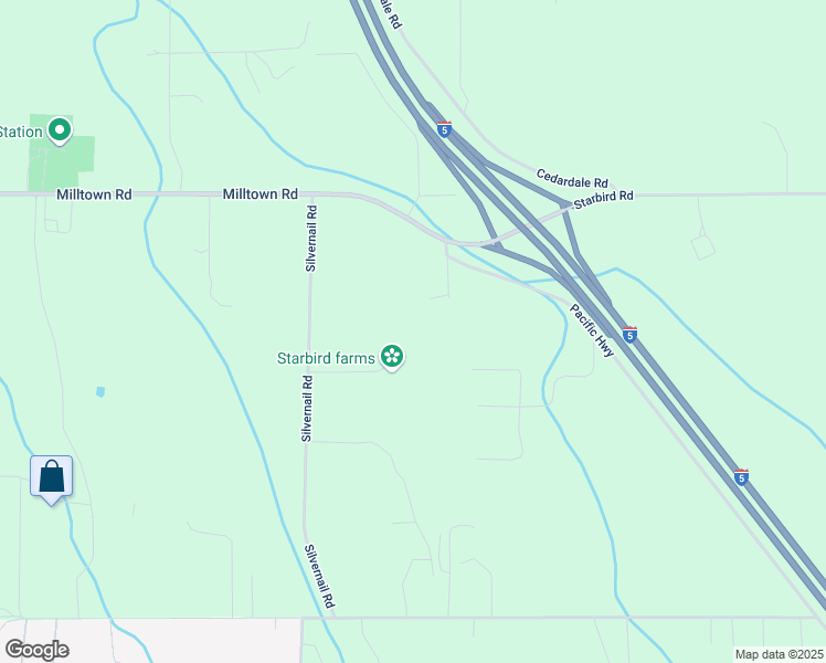 map of restaurants, bars, coffee shops, grocery stores, and more near 23439 Palm Crest Place in Mount Vernon
