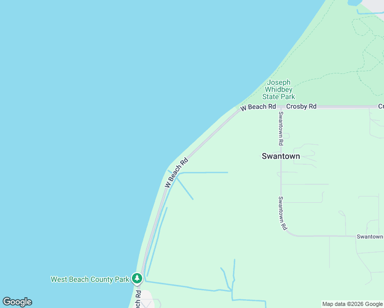 map of restaurants, bars, coffee shops, grocery stores, and more near 2623 W Beach Rd in Oak Harbor