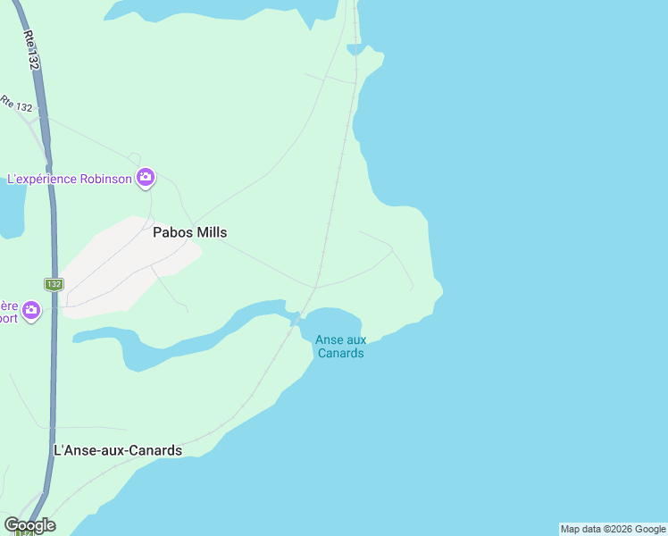 map of restaurants, bars, coffee shops, grocery stores, and more near 7 Rue de l'Anse in Gaspésie–Îles-de-la-Madeleine